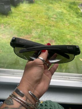 5.11 Tactical Black Frame Safety Glasses with Smoke Lenses